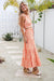 The Gingham Top - Orange - Sparrow & Finch Boutique
