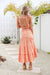 The Gingham Top - Orange - Sparrow & Finch Boutique