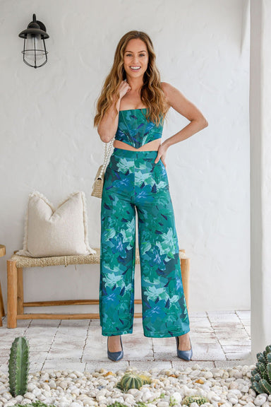 The Glow Set - Maritime Green (Pants) - Sparrow & Finch Boutique