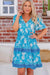 The Harmony Dress - Blue Belvedere - Sparrow & Finch Boutique