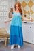 The Heidi Dress - Blue Ombre - Sparrow & Finch Boutique