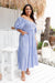 The Ingrid Dress - Striped Blue - Sparrow & Finch Boutique