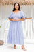 The Ingrid Dress - Striped Blue - Sparrow & Finch Boutique