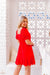 The Janelle Dress - Crimson Red - Sparrow & Finch Boutique