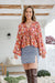 The Janis Top - Floral Wine - Sparrow & Finch Boutique