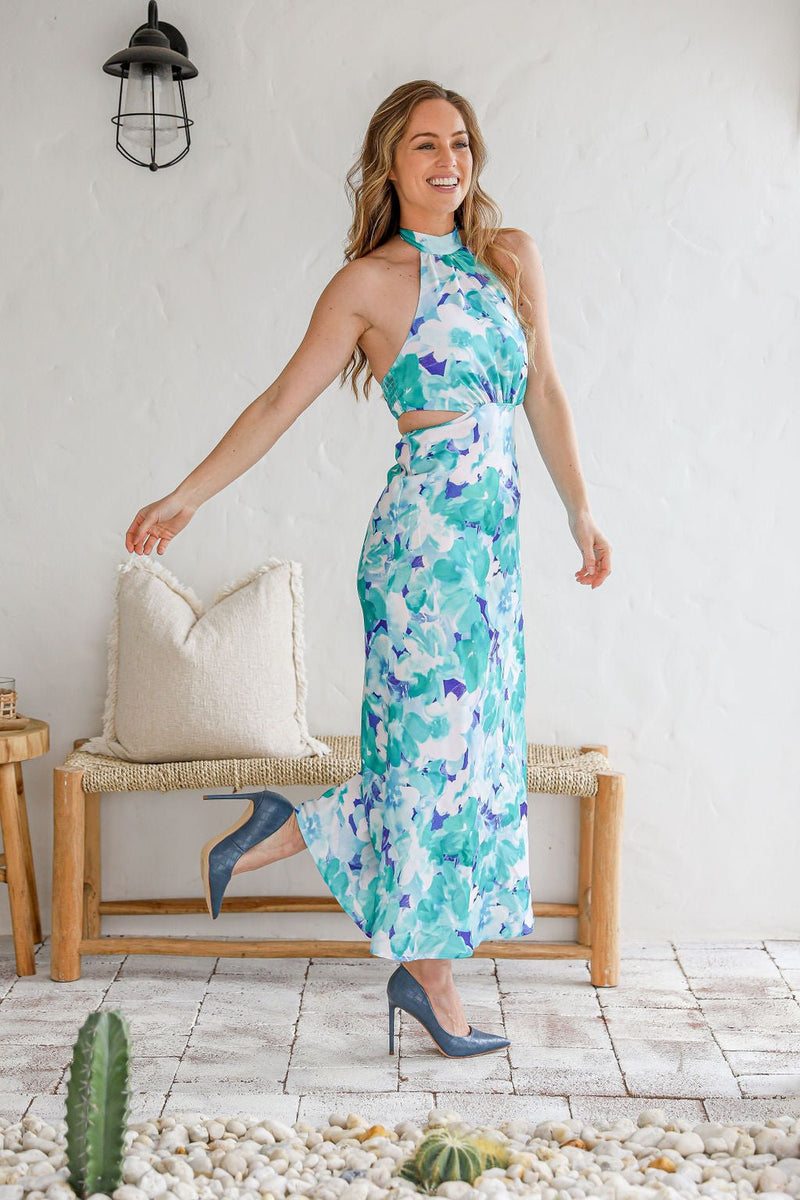 The Jessie Dress - Turquoise Fantasy