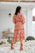 The Josephine Dress - Floral Wine - Sparrow & Finch Boutique