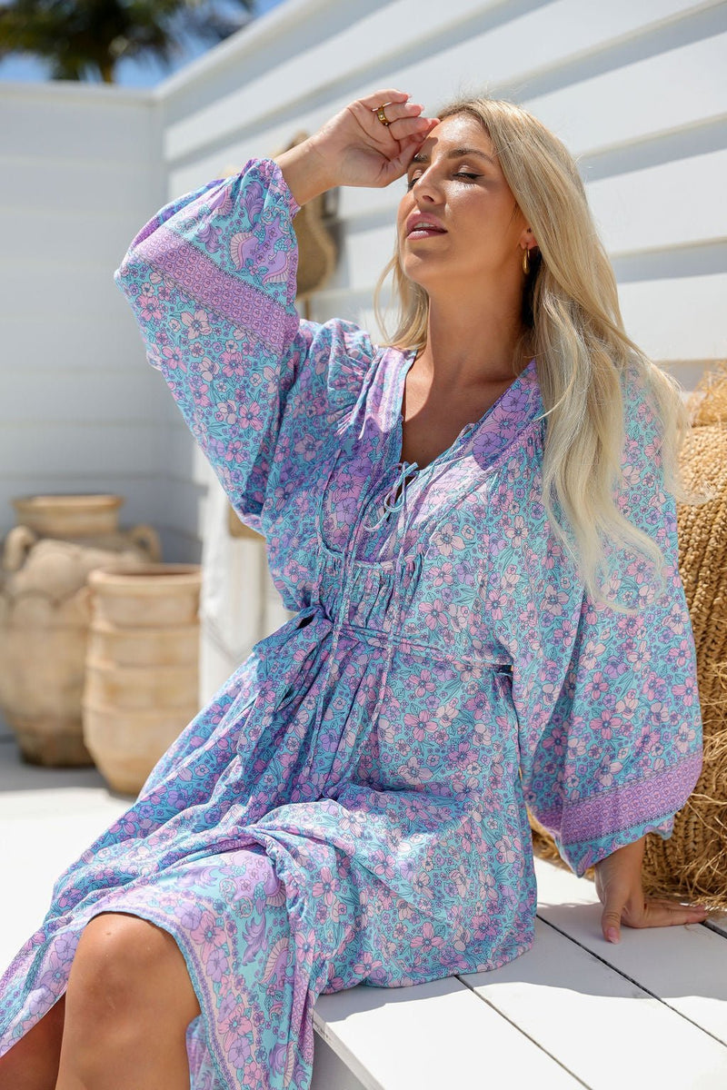The Josephine Dress - Lavender Garden