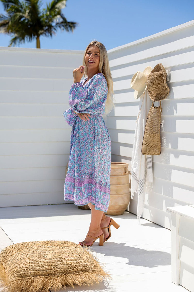 The Josephine Dress - Lavender Garden