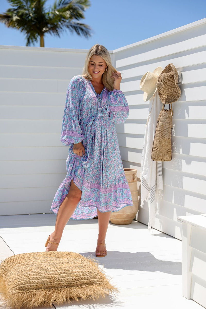 The Josephine Dress - Lavender Garden