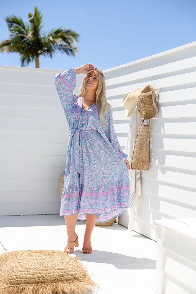 The Josephine Dress - Lavender Garden