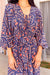 The Josephine Dress - Navy/Purple - Sparrow & Finch Boutique