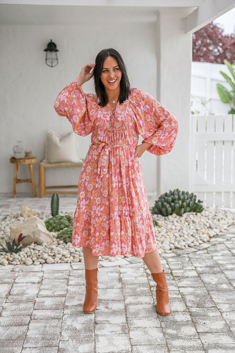 The Josephine Dress - Rose Quartz