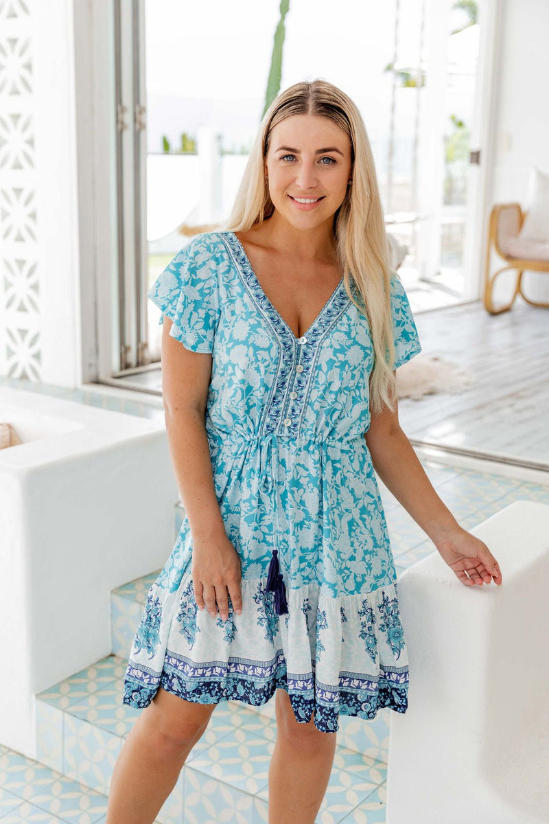 The Joslyn Dress - Teal Sapphire