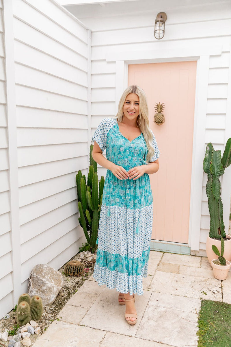 The Juno Dress - Spring Turquoise
