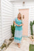 The Juno Dress - Spring Turquoise - Sparrow & Finch Boutique
