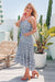 The Jupiter Dress - Blue Safari - Sparrow & Finch Boutique