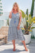The Jupiter Dress - Blue Safari - Sparrow & Finch Boutique
