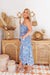 The Jupiter Dress - Retro Blue - Sparrow & Finch Boutique
