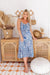 The Jupiter Dress - Retro Blue - Sparrow & Finch Boutique