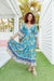 The Katya Dress - Tropical Blue - Sparrow & Finch Boutique