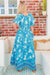 The Kehlani Dress - Blue Belvedere - Sparrow & Finch Boutique
