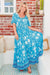 The Kehlani Dress - Blue Belvedere - Sparrow & Finch Boutique