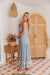 The Kristy Dress - Floral Blue - Sparrow & Finch Boutique