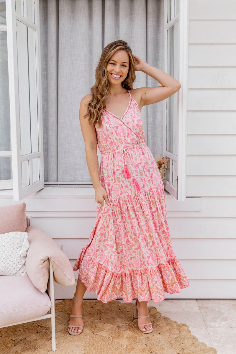 The Kristy Dress - Pink Camellia