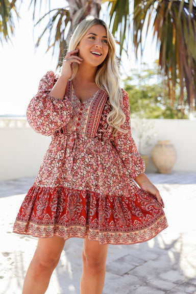 The Lola Dress - Dusty Rose - Sparrow & Finch Boutique
