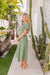 The Lotus Dress - Dark Olive - Sparrow & Finch Boutique
