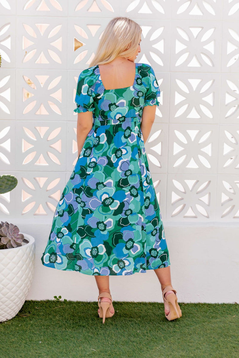 The Lotus Dress - Lush Green