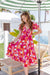 The Lotus Dress - Lush Pink - Sparrow & Finch Boutique