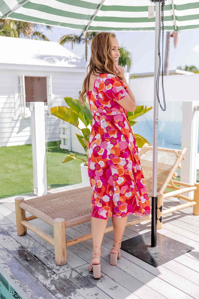 The Lotus Dress - Lush Pink