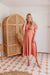 The Lotus Dress - Papaya - Sparrow & Finch Boutique