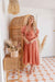 The Lotus Dress - Papaya - Sparrow & Finch Boutique