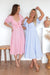 The Lotus Dress - Pinstripe Blue - Sparrow & Finch Boutique