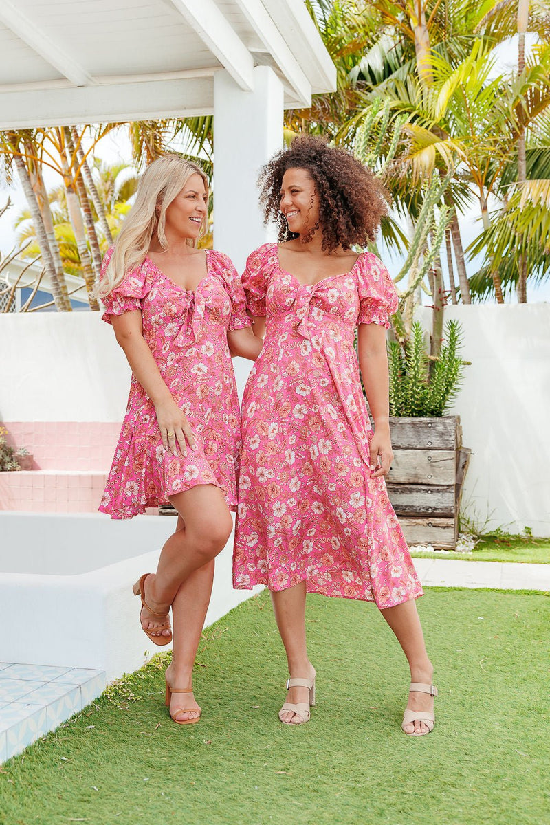 The Lotus Dress - Springtime Pink