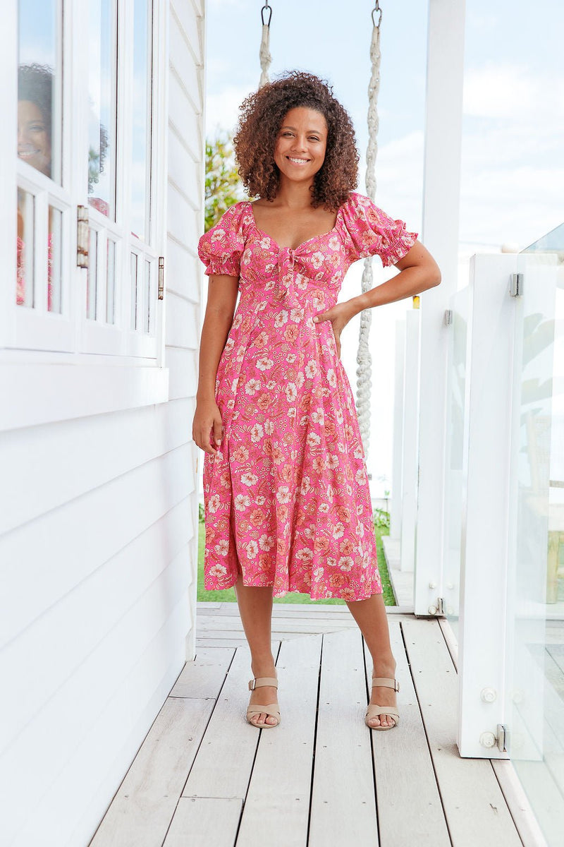 The Lotus Dress - Springtime Pink