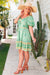 The Lucina Dress - Woodland Green - Sparrow & Finch Boutique