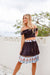 The Lucy Crop Top - Navy - Sparrow & Finch Boutique