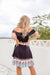 The Lucy Crop Top - Navy - Sparrow & Finch Boutique
