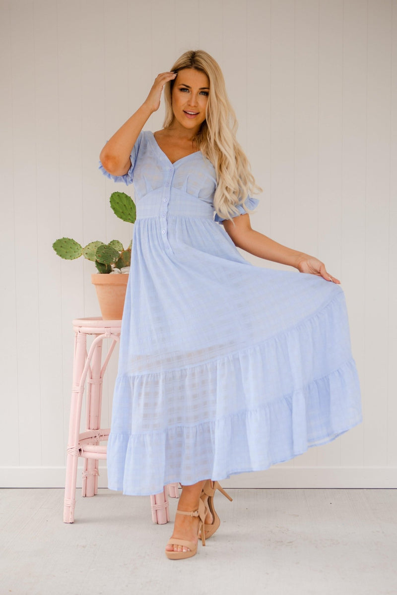 The Luisa Dress - Baby Blue