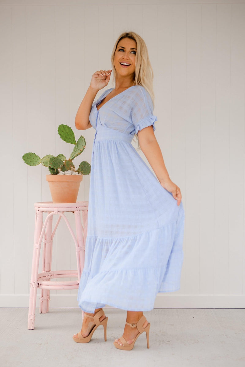 The Luisa Dress - Baby Blue