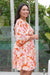 The Macy Dress - Floral Peach - Sparrow & Finch Boutique