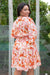 The Macy Dress - Floral Peach - Sparrow & Finch Boutique