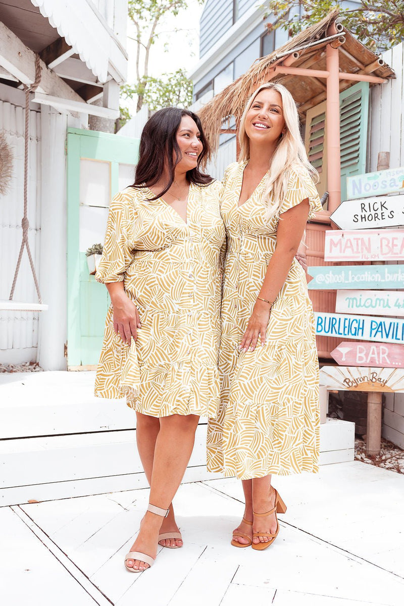 The Macy Dress - Gold Solstice