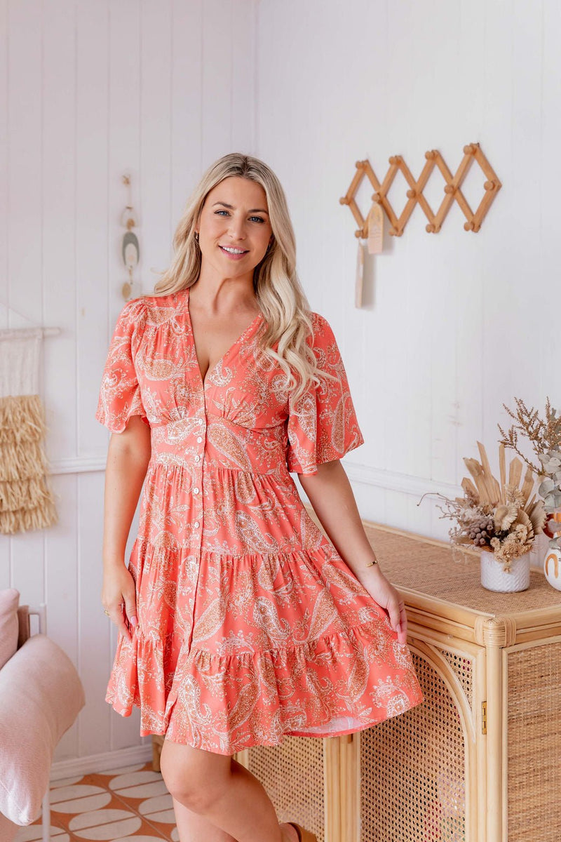 The Macy Dress - Pumpkin Spice