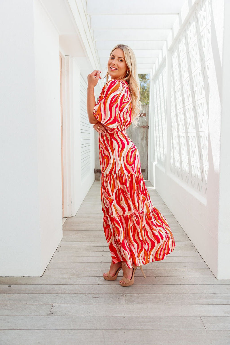 The Marina Dress - Cherry Swirl