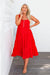 The Marisol Dress - Radiant Red - Sparrow & Finch Boutique